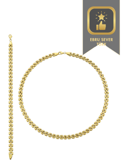 "Chocker Set Bileklik, 1, gram, Goldium ustalığı ve Ebru Sever Türk'ün Favorileri modeli ile uzun ömürlü kullanım sağlar